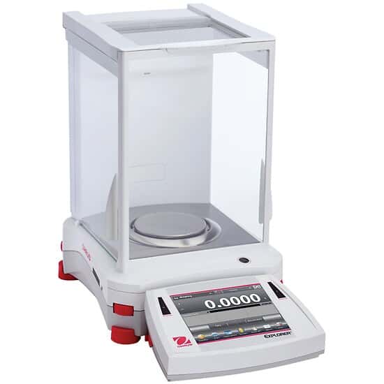 Ohaus Explorer EX224N/AD Analytical Balance, 220 g X 0.0001 g, NTEP Certified with Auto Doors