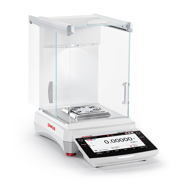 Ohaus EXP225D/AD Explorer Plus™ EXP Series Semi-Micro Balance, 120g/220g x 0.01mg/0.1mg, Auto-Draftshield, Touch Screen, 15 Application Modes
