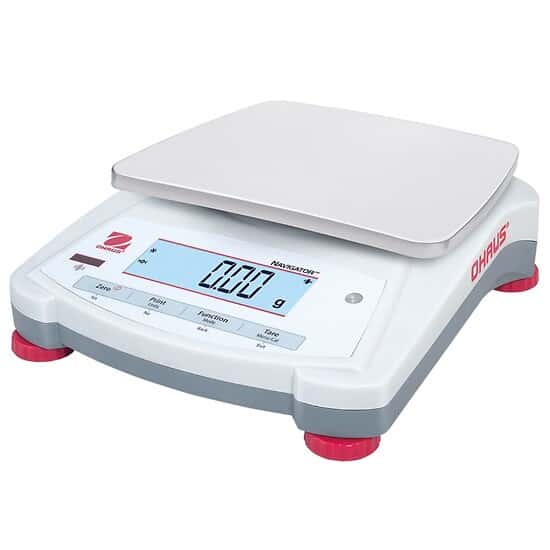 Ohaus NV1202  Navigator Portable Toploading Balance 1,200 g x 0.01 g with Touchless Sensors 