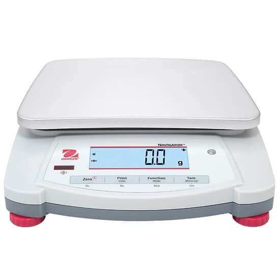 Ohaus NVT6201 Navigator Portable Toploading Balance 6,200 g x 0.1 g with Touchless Sensors 