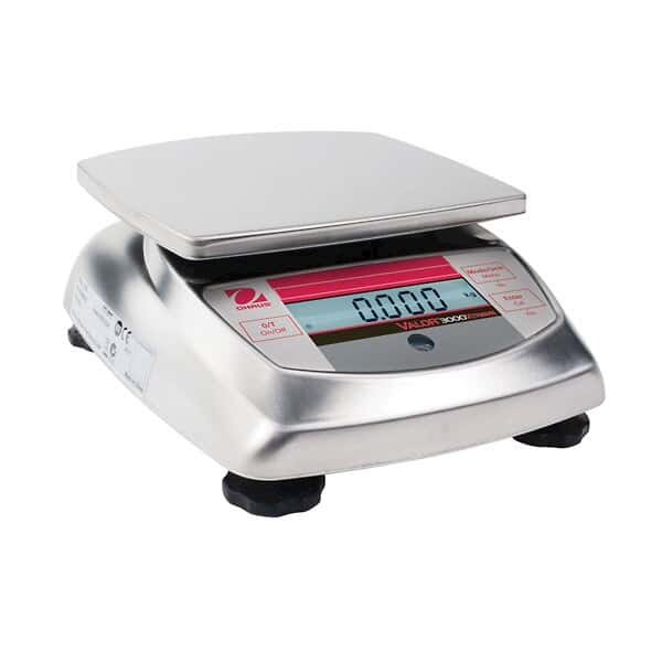 Ohaus V31XW3 Valor 3000 Xtreme Portion Control Washdown Scale, 3000g x 1g; Ip-65/Nema