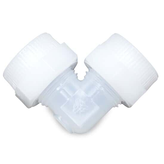 PharmaFluor Compression Fitting, Elbow Union, PFA, 1/2