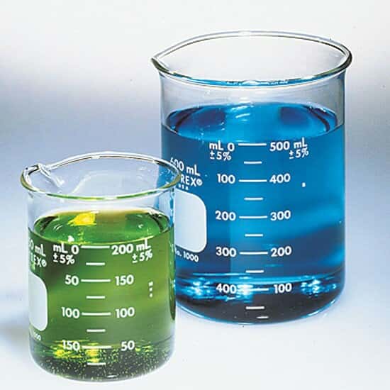 Pyrex 1000-50 Brand 1000 Griffin Low-Form Beaker, 50 mL, 48/cs