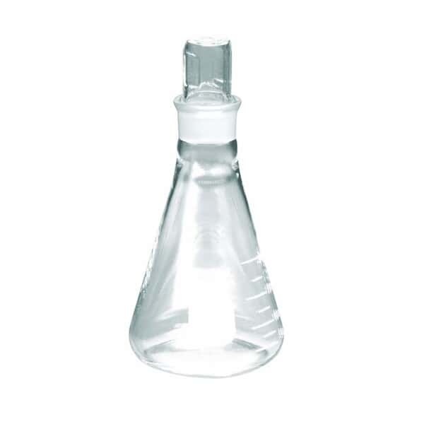 Pyrex 5020-500 5020 Stoppered Erlenmeyer Glass Flask, 500 mL, 8/pk