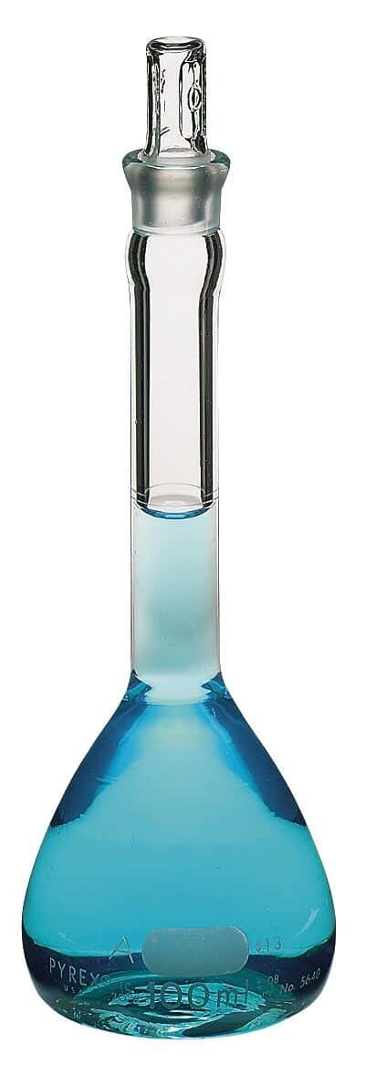 Pyrex Brand 5640 Class A Volumetric Flask; 200 mL; 12/CS