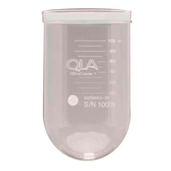 QLA UltraCenter™ Precision Vessel, Clear Glass, 1000mL, for TruCenter, No Magnetic Collar; Serialized