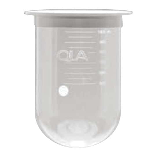 QLA UltraCenter™ Precision PEAK Vessel, Clear Glass, 1000mL, with Plastic Rim; Serialized