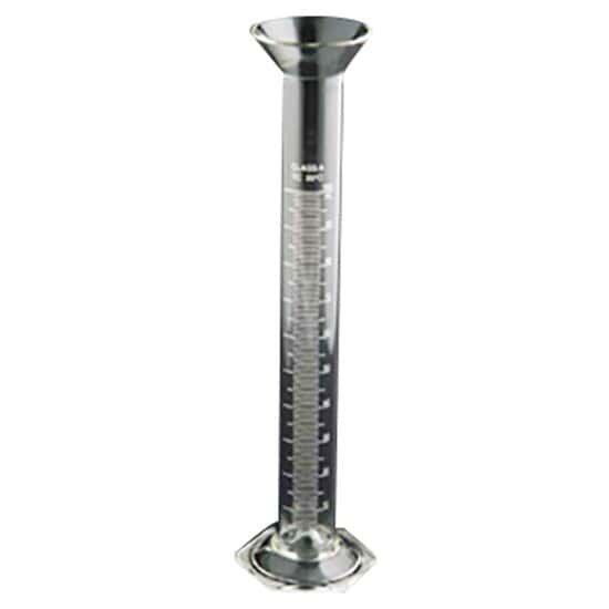 QLA Graduated Cylinder, 100 mL, Funnel Top, Hexagonal Base; Class A