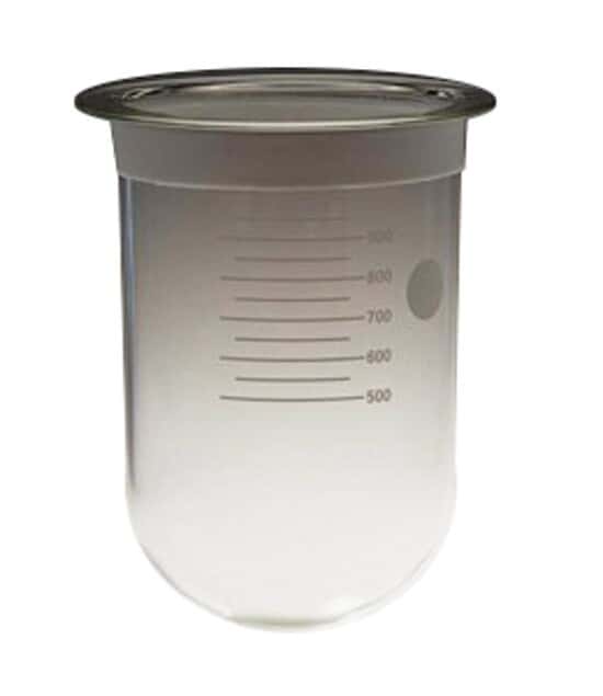 QLA Standard Vessel with Centering Ring for Zymark/MultiDose®, 1000 mL, Clear Glass; Serialized
