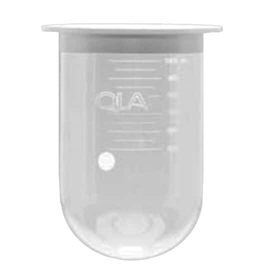 QLA PEAK Vessel with Plastic Rim, 1000 mL, Amber Glass; Serialized