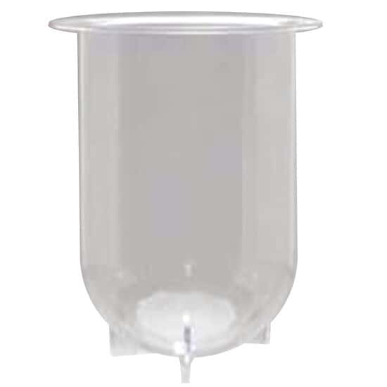 QLA Footed Vessel for Distek, 1000 mL; Clear Plastic