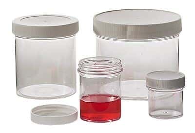 Qorpak 3813 Wide-Mouth Sample Containers, Polystyrene (PS), 960 mL