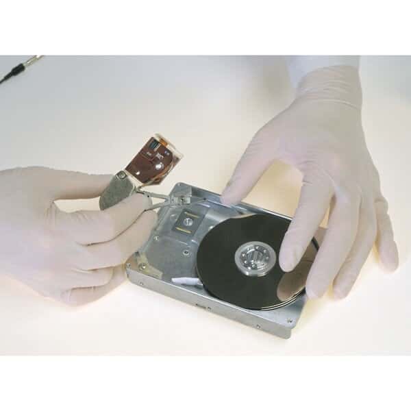 QRP VHC12 SMALL Vinyl Cleanroom Gloves, small, 100/bag