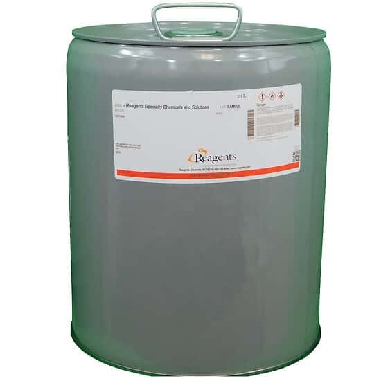 Reagents Ethyl Alcohol, Denatured, 95%, Round Metal Can, 20 L