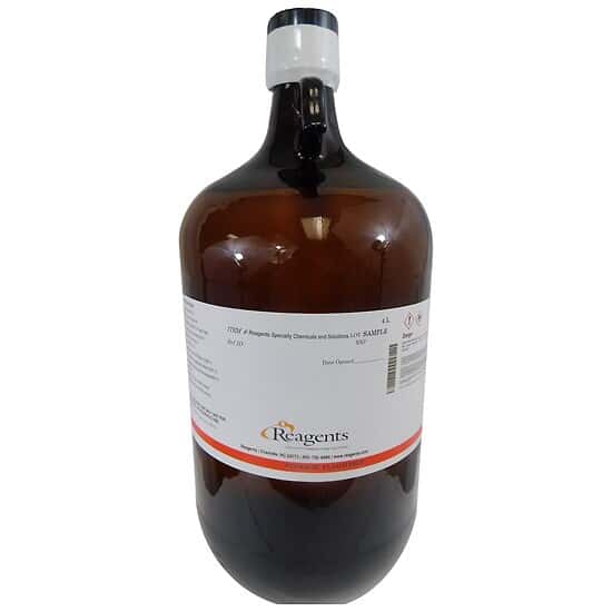 Reagents n-Pentane, Safety Coated Amber Glass Bottle, 4 L