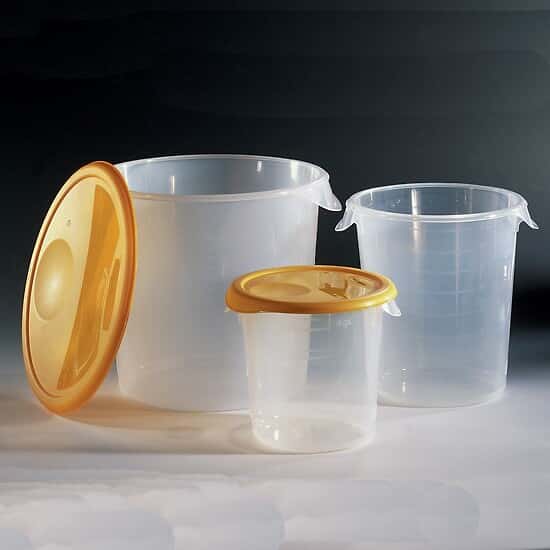 Rubbermaid 5727-24 Storage Container with Handles, Clear PP, 18 quart