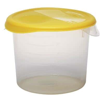 Rubbermaid 5724-24 Storage Container with Handles, Clear PP, 8 quart