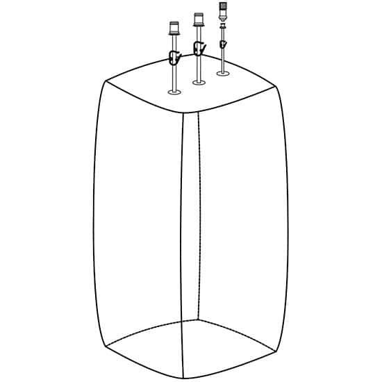 Saint Gobain STERILE CONTAINER 100L 3 PORT 10/PK