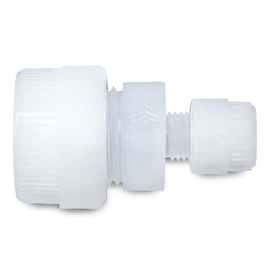 Saint Gobain PharmaFluor ®Compression Fitting, Straight Reducer, PFA, 1/2