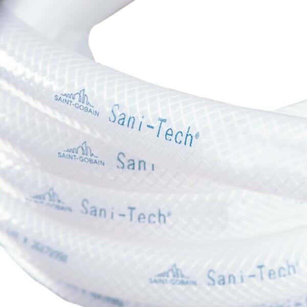 SANI-TECH STHT®-R Reinforced Platinum-Cured Silicone Tubing, 3/8