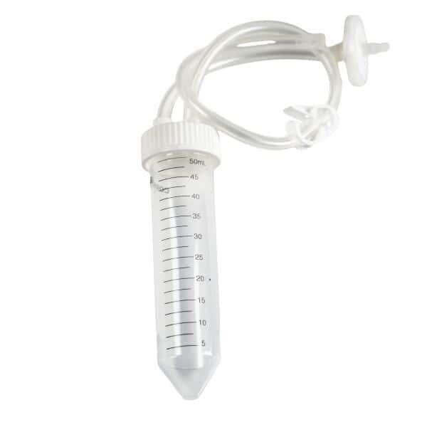 SaniSure Cap2V8® Aseptic Centrifuge Tube Assembly (Labcon®), TPE Tubing, 50 mL, Sterile