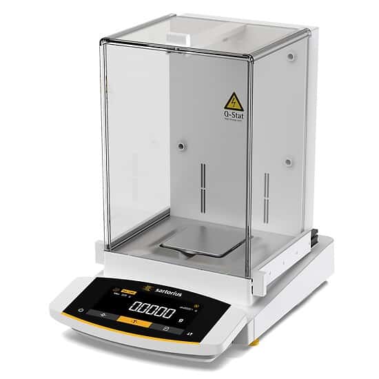 Sartorius Cubis II Analytical Balance, 320 g x  0.1 mg, with Automatic Glass Draft Shield and Integrated Ionizer; 100 to 240 VAC, 50/60 Hz