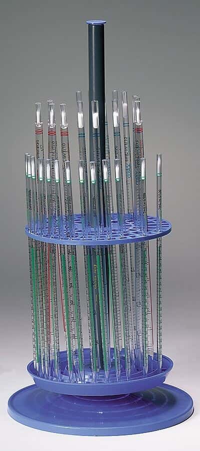 Scienceware Circular Pipette Stand, Polypropylene, Rotary, Holds 94 Pipettes