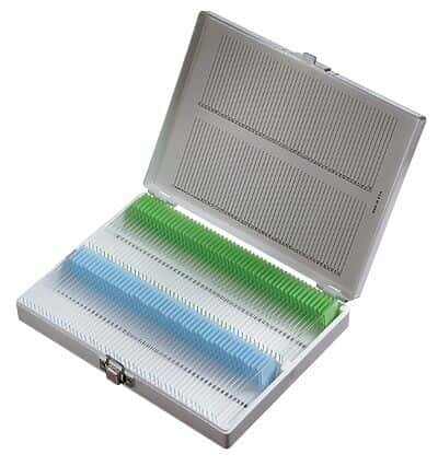 Scienceware Polystyrene Slide Holder, White, Holds 100 Slides, 75 x 25 mm