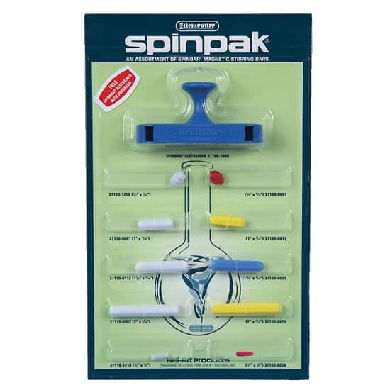 Scienceware Stir Bar Kit with Spinning Ring; 10 Bars from Cole