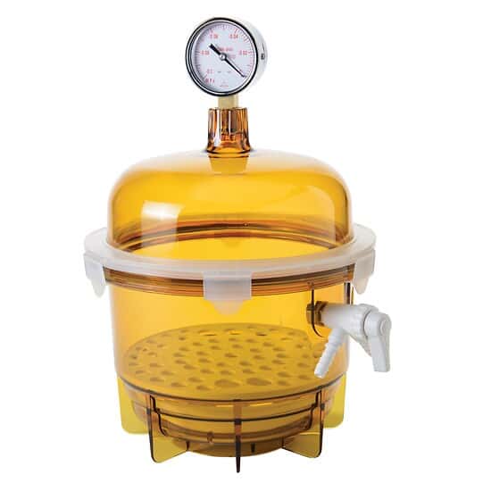 Scienceware F424002041 UV Blocking Round Vacuum Desiccator, 6L. from