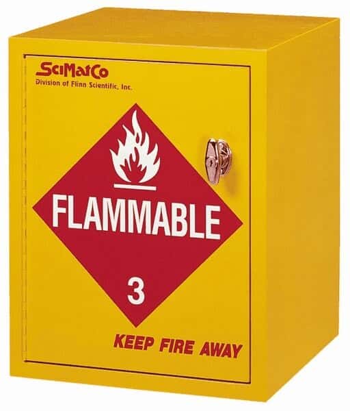 SciMatCo SC8023 Flammable Storage Cabinet, 6 gallon capacity, self-closing door