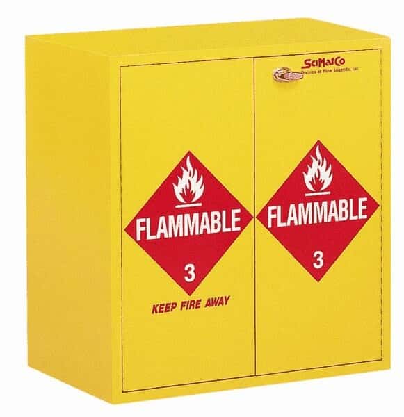 SciMatCo SC8079 Flammable Storage Cabinet, 24 gallon capacity, self-closing door