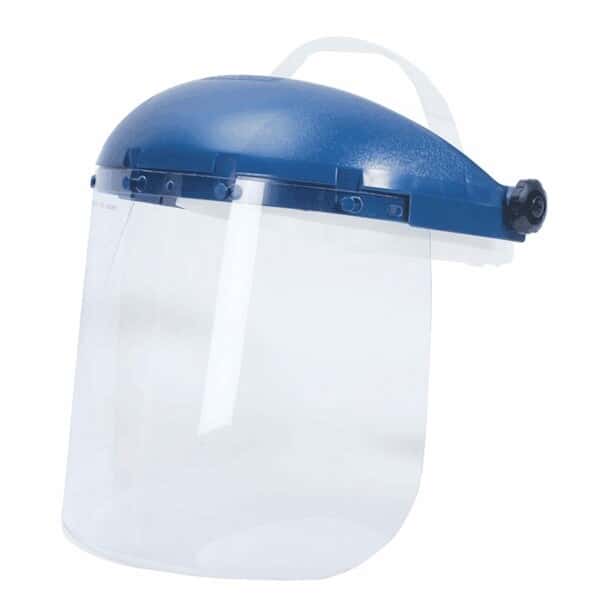 Sellstrom 39110 Acetate Face Shield with Headgear, Clear Shield