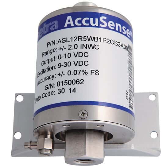 Setra ASL Bidirectional Differential Pressure Transmitters +/5 in WC