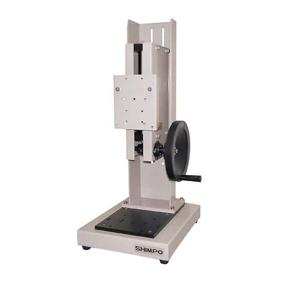 Shimpo FGS100H Force Gauge Test Stand, Vertical Hand Wheel, 200 lb/90.7 kg Capacity from Cole