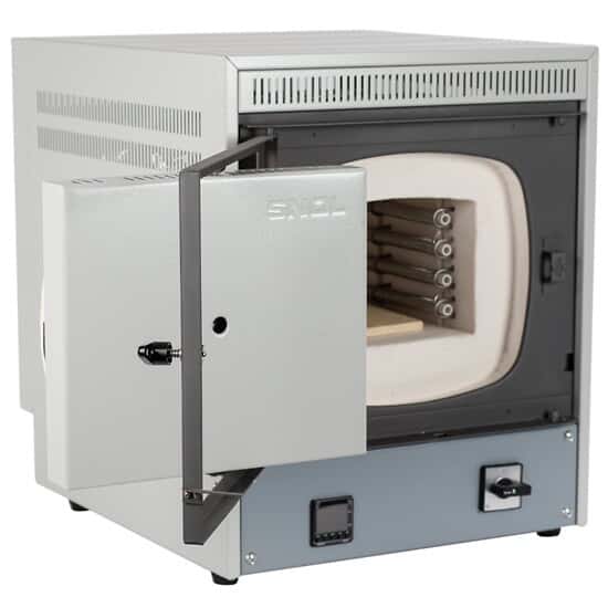 SNOL 6.7/1300 LSM01  Muffle Furnace, 6.7 L, Sideways Opening Door, 120V