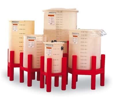 Snyder 56900VOT45 Flat-Bottom Open Top Tank System, HDPE, 90 gallon