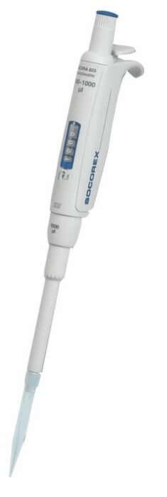 Socorex Acura Adjustable-Volume Pipettor, 100-1000 µL; Each