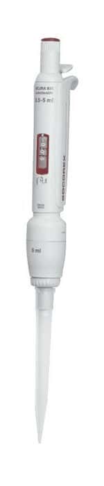 Socorex Acura Adjustable-Volume Pipettor, 0.5-5mL; Each