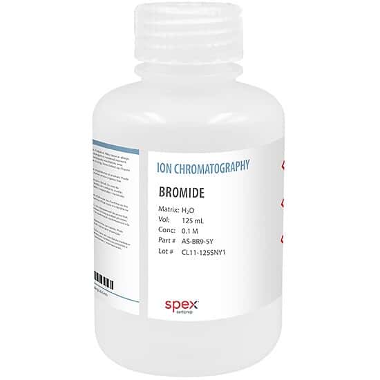 Spex AS-BR9-5Y Bromide (Br-) Ion Selective Electrode Standard, 0.1 M; 125 mL