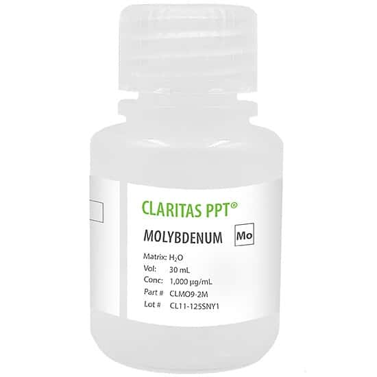 Spex CLMO9-2M Claritas PPT® Grade Molybdenum, 1,000 µg/mL in H2O; 30 mL