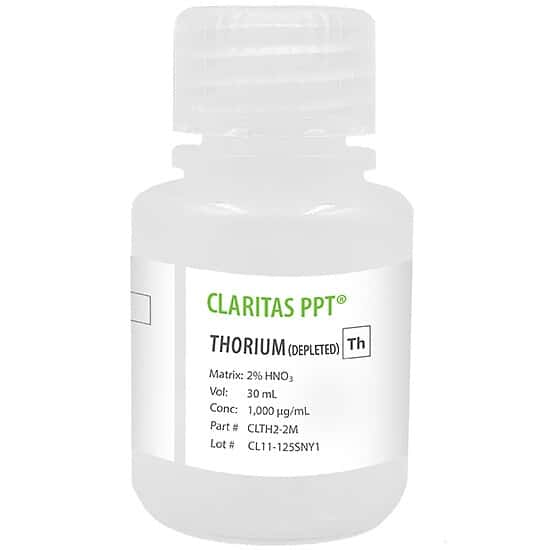 Spex CLTH2-2M Claritas PPT® Grade Thorium (Depleted), 1,000 µg/mL; 30 mL