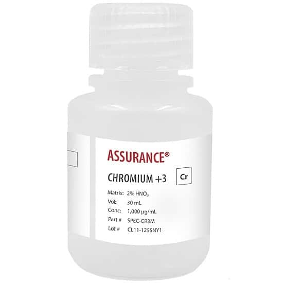 Spex SPEC-CR3M Assurance® Grade Chromium +3 Speciation Standard, 1,000 µg/mL; 30 mL