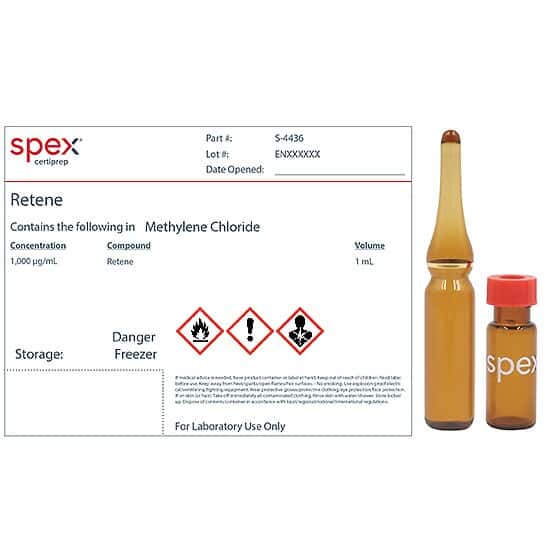 Spex S-4436 Retene, 1,000 µg/mL in Methylene Chloride; 1 mL