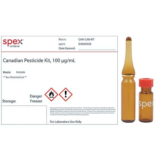 Spex CAN-CAN-KIT Canadian Pesticide Kit 1, 100 µg/mL, 1 mL; 7 ampules/Kit