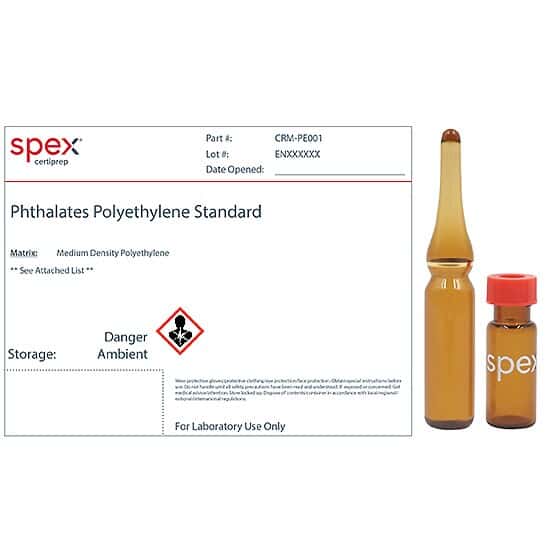 Spex CRM-PE001 Phthalates Polyethylene Standard in Medium Density Polyethylene; 5 g