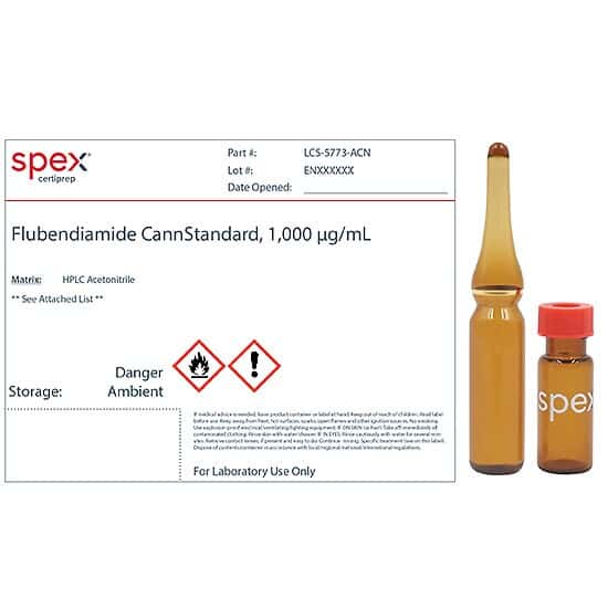 Spex LCS-5773-ACN Flubendiamide CannStandard, 1,000 µg/mL in HPLC Acetonitrile; 1 mL