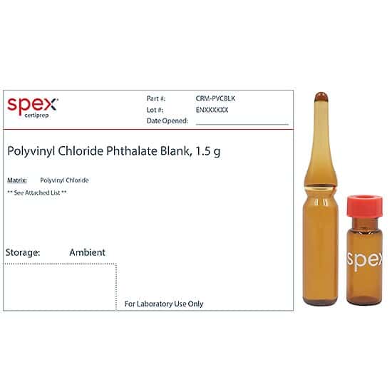 Spex CRM-PVCBLK Polyvinyl Chloride (PVC) Phthalate Blank; 1.5 g