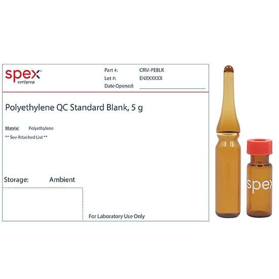 Spex CRM-PEBLK Polyethylene QC Standard Blank; 5 g