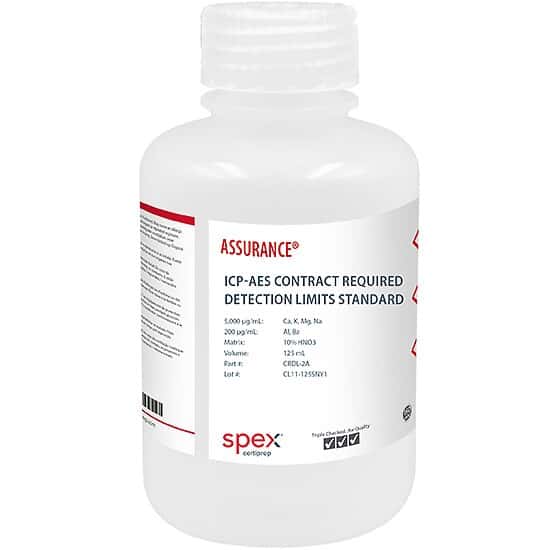 Spex CRDL-2A ICP Contract Required Detection Limit (CRDL) Standard 2A; 125 mL